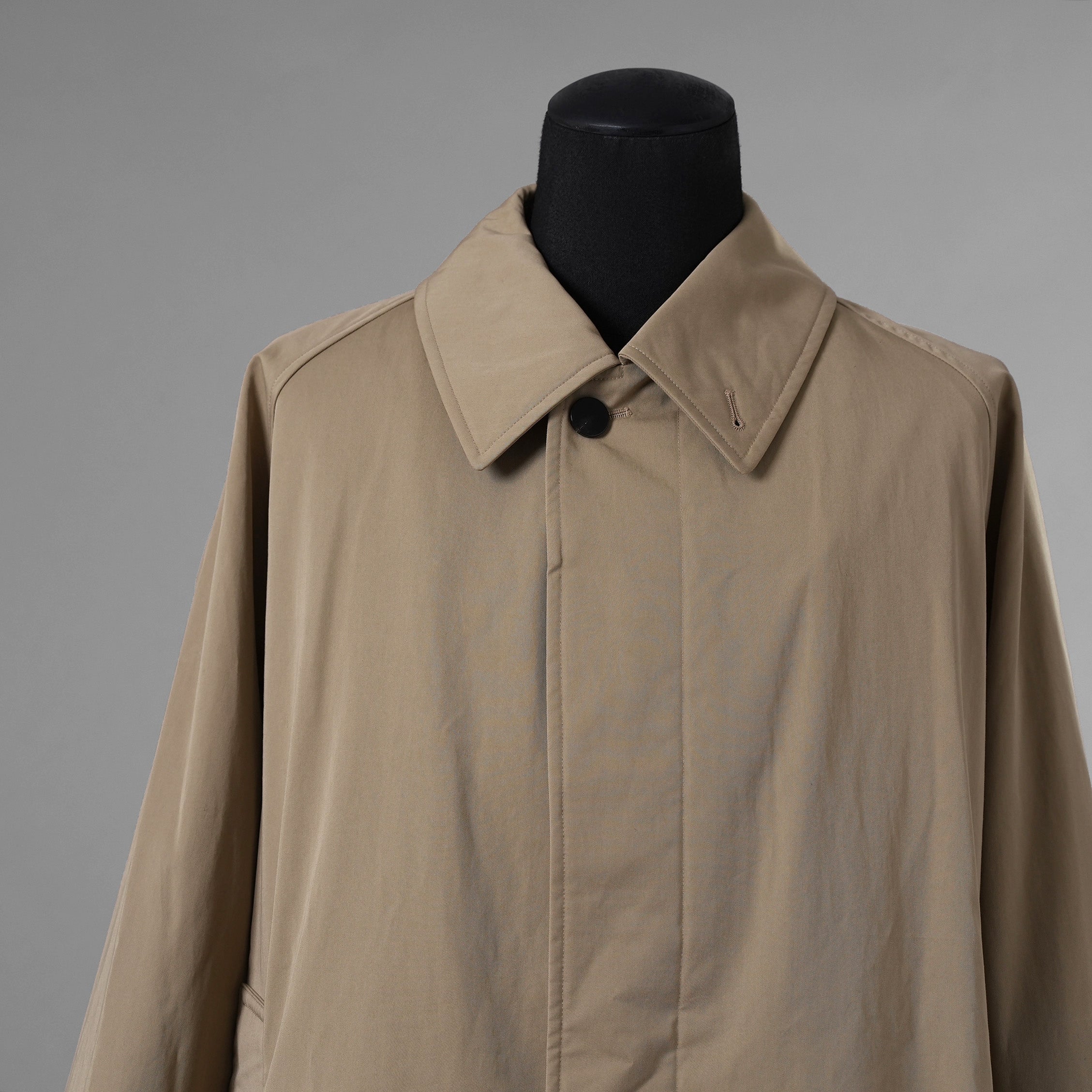 LANVIN COLLECTION ランバン コレクション  / 美品 24AW JACQUES COAT ( COTTON BALMACAAN COAT ) ステンカラー コート/ LA-44001*-72895 / size 48 (BEIGE) 352043-in-ue