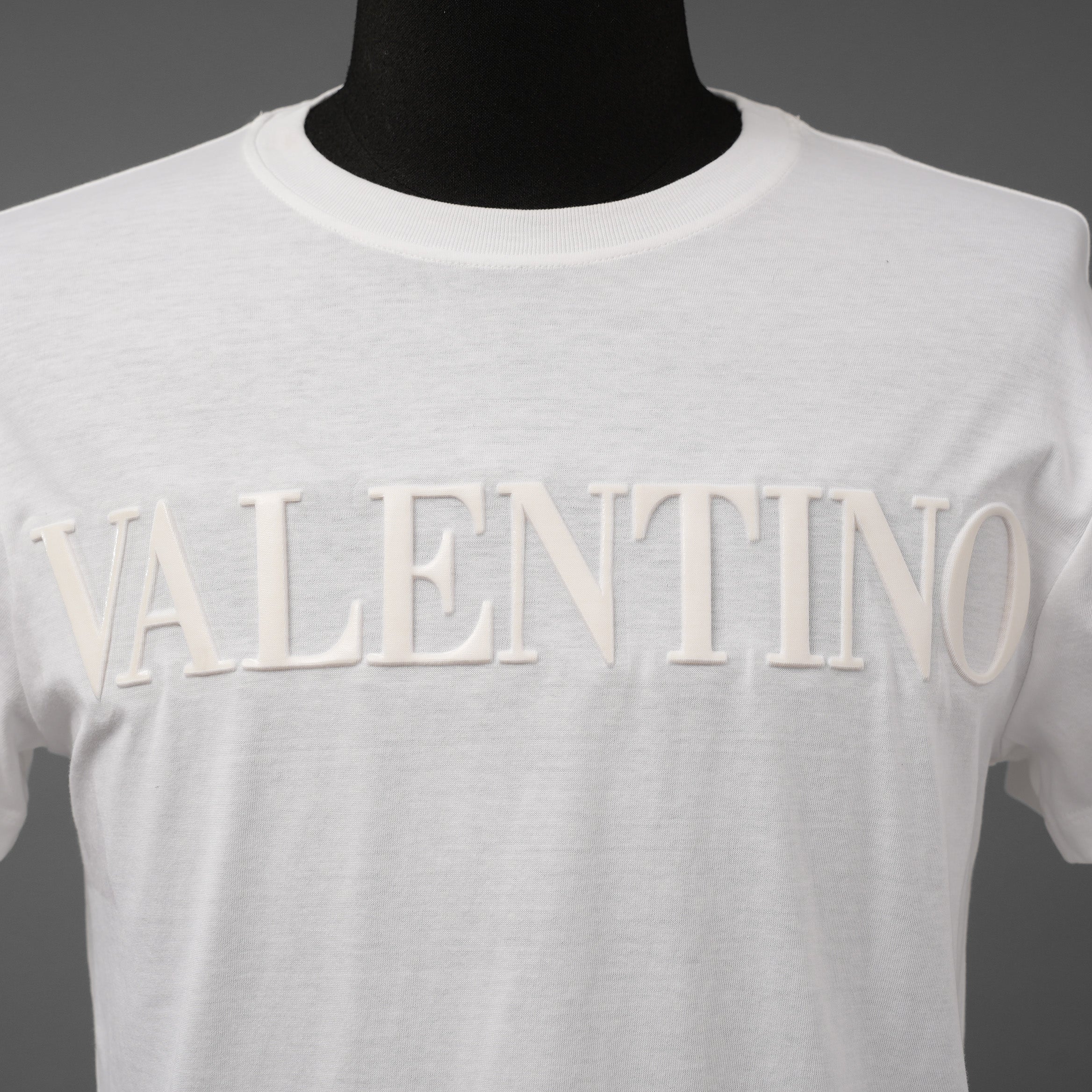 VALENTINO ヴァレンティノ / 22SS エンボス ロゴ 半袖Tシャツ / XB3MG16J6WU / size XXS (WHITE)