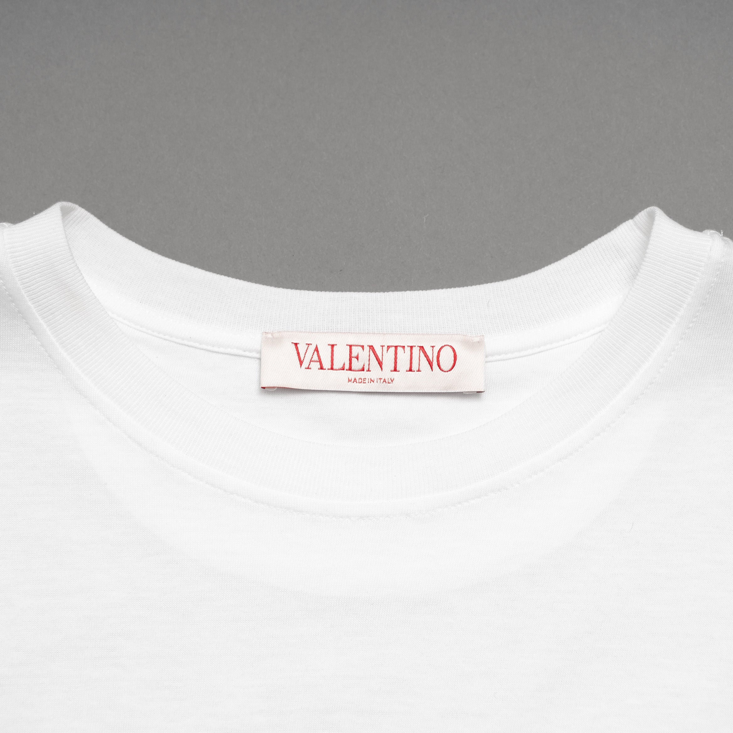 VALENTINO ヴァレンティノ / 22SS エンボス ロゴ 半袖Tシャツ / XB3MG16J6WU / size XXS (WHITE)