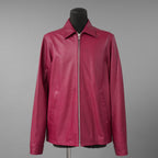 RICK OWENS リックオウエンス / 美品 23SS EDFU / Brad Leather Jacket レザージャケット / RU01C4766-LC / size 48 (FUCHSIA)