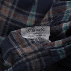 daska ダスカ / 美品 19AW  "JOHAN" plaid shirt sumi dyed flannel ロングシャツ アトリエシャツ 長袖シャツ / size 2 NAVY 352042-ymu