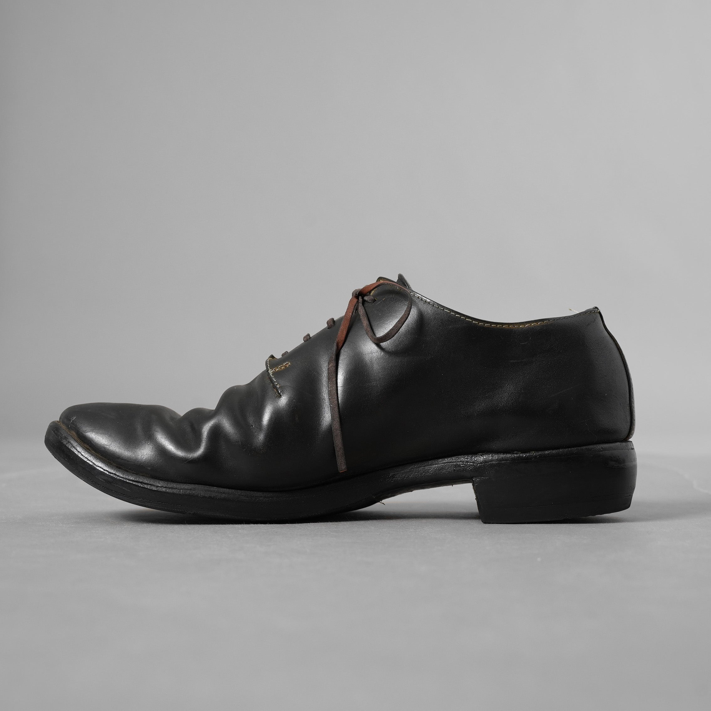 希少 GUIDI グイディ / Horse Cordovan Dress Shose コードバン ドレス シューズ / size 41 (25.5cm) BLACK 352038-ymu