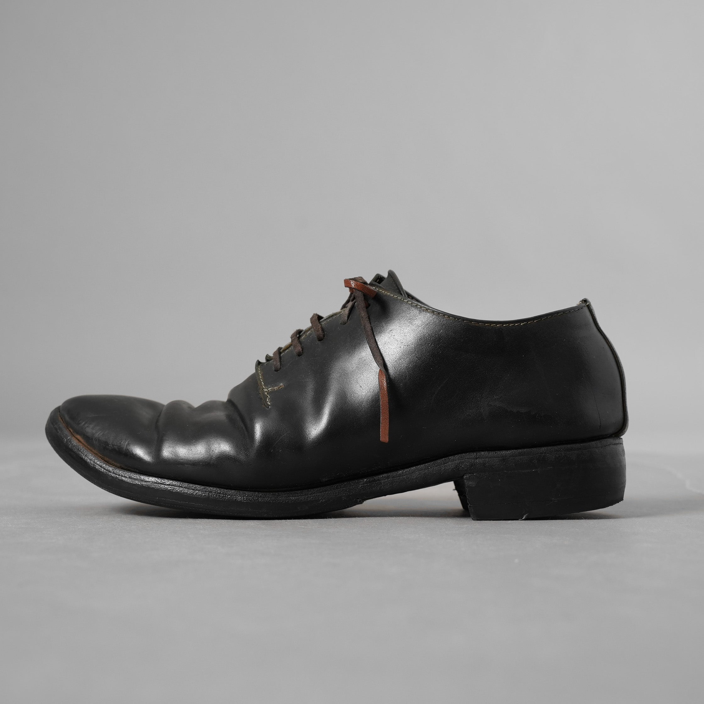 希少 GUIDI グイディ / Horse Cordovan Dress Shose コードバン ドレス シューズ / size 41 (25.5cm) BLACK 352038-ymu