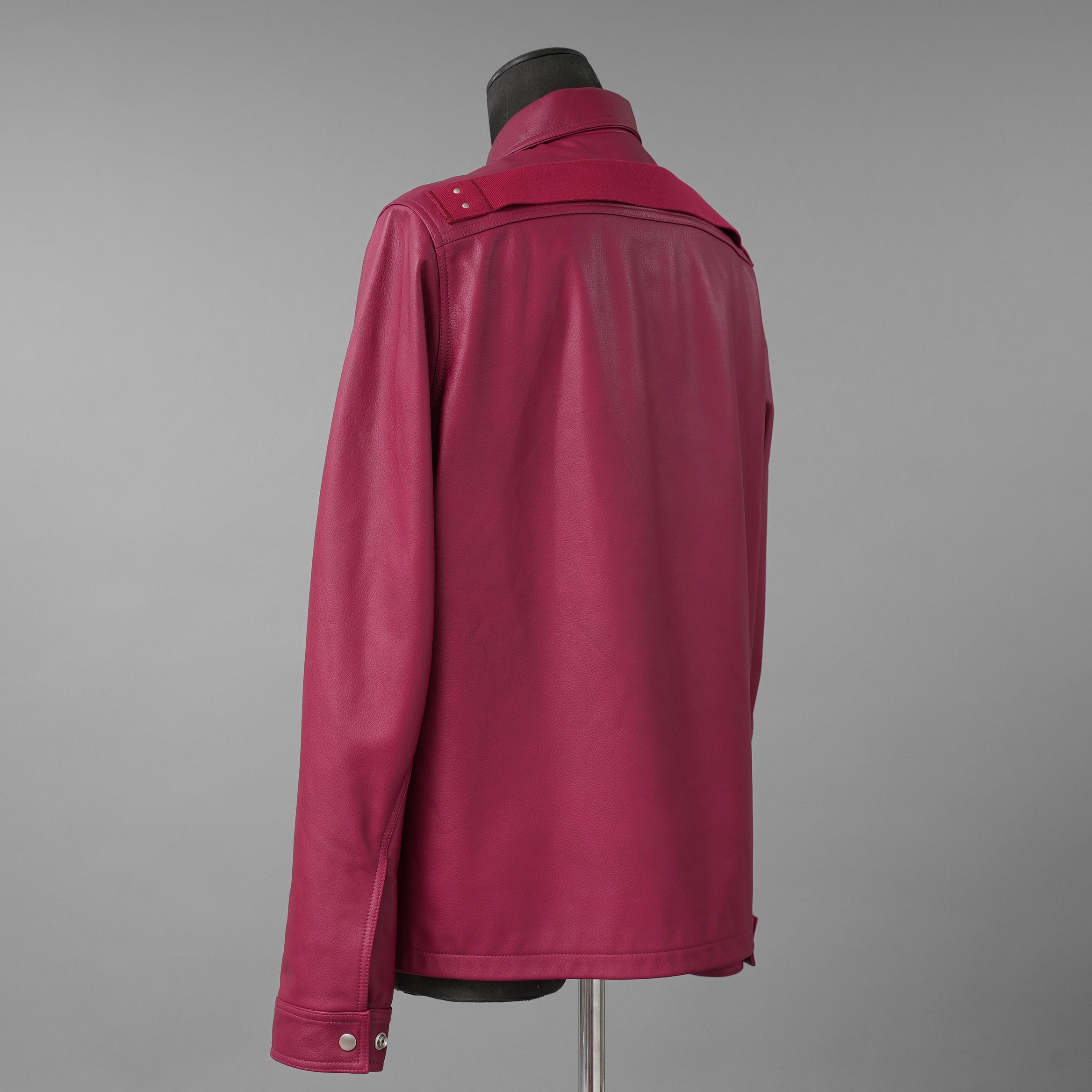 RICK OWENS リックオウエンス / 美品 23SS EDFU / Brad Leather Jacket レザージャケット / RU01C4766-LC / size 48 (FUCHSIA)