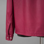 RICK OWENS リックオウエンス / 美品 23SS EDFU / Brad Leather Jacket レザージャケット / RU01C4766-LC / size 48 (FUCHSIA)