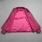 RICK OWENS リックオウエンス / 美品 23SS EDFU / Brad Leather Jacket レザージャケット / RU01C4766-LC / size 48 (FUCHSIA)