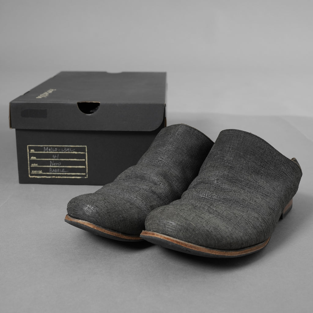 Portaille ポルタユ / 19AW Portaille exclusive Babouche Slipon Shoes BABELE by TEMPESTI  PIOMBO スリッポン シューズ / M31LO-L3MC / size 41 (NERO) 352046-ymu