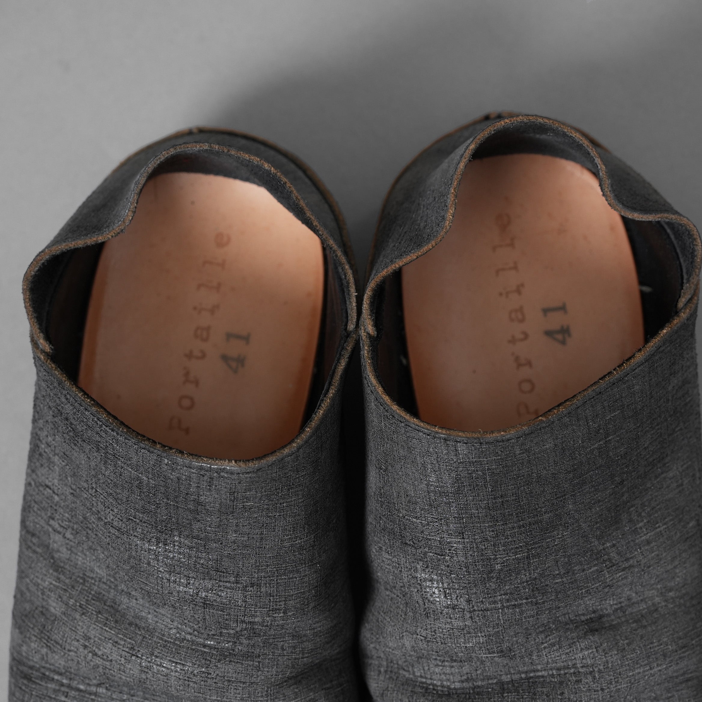 Portaille ポルタユ / 19AW Portaille exclusive Babouche Slipon Shoes BABELE by TEMPESTI  PIOMBO スリッポン シューズ / M31LO-L3MC / size 41 (NERO) 352046-ymu