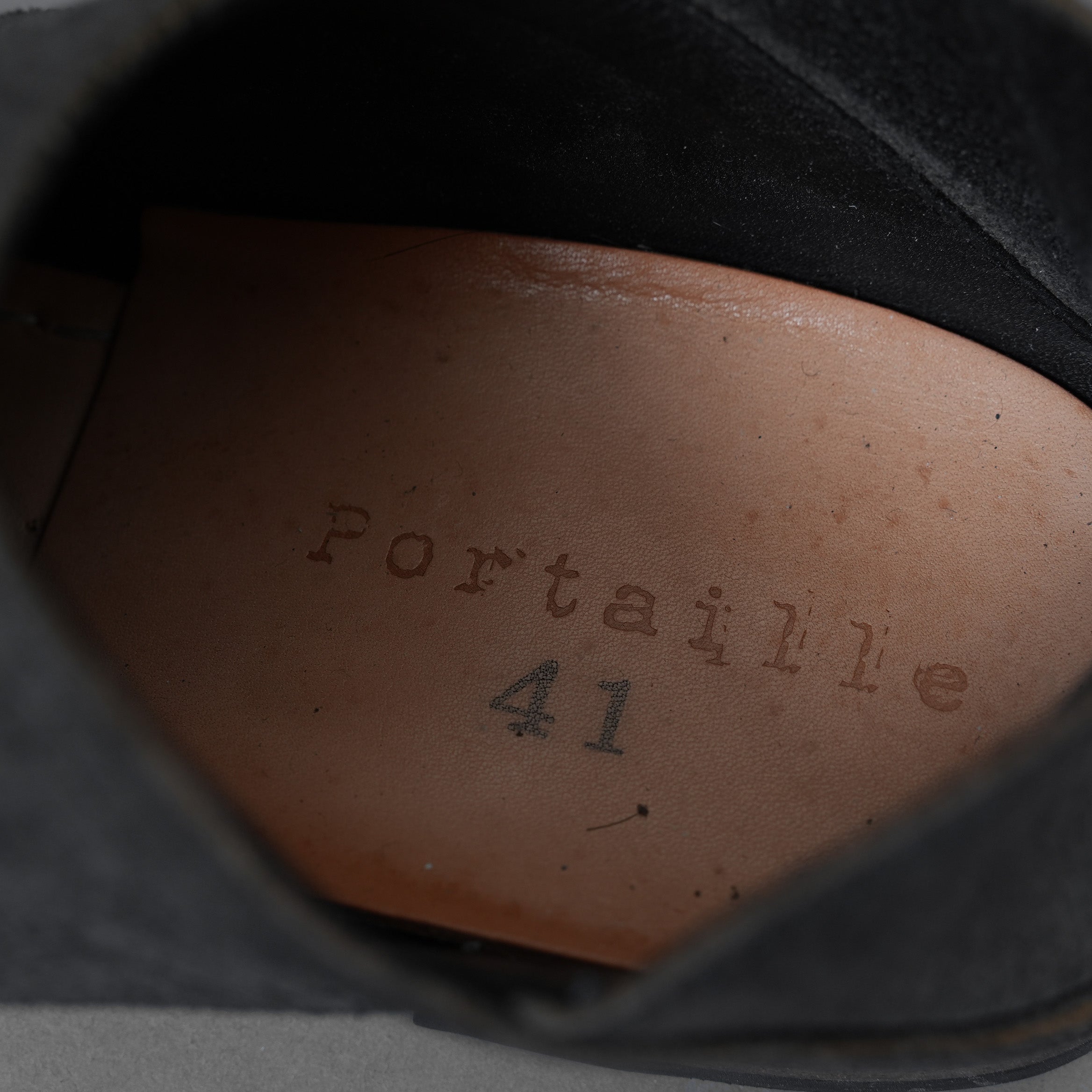 Portaille ポルタユ / 19AW Portaille exclusive Babouche Slipon Shoes BABELE by TEMPESTI  PIOMBO スリッポン シューズ / M31LO-L3MC / size 41 (NERO) 352046-ymu