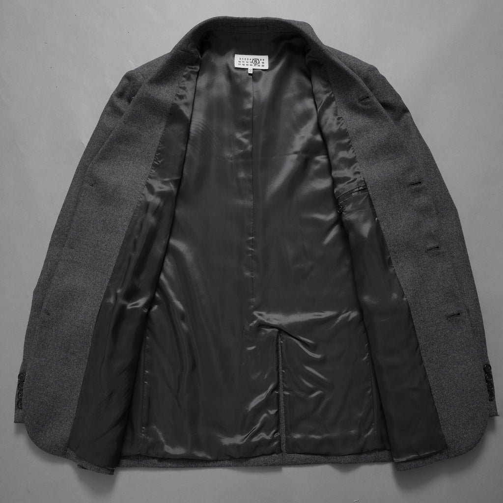 MM6 Maison Margiela エムエムシックス メゾンマルジェラ / 美品 23AW ウール テーラードジャケット / SH0BN0016 M35466 / size 44 (GRAY) 352048-in-ue
