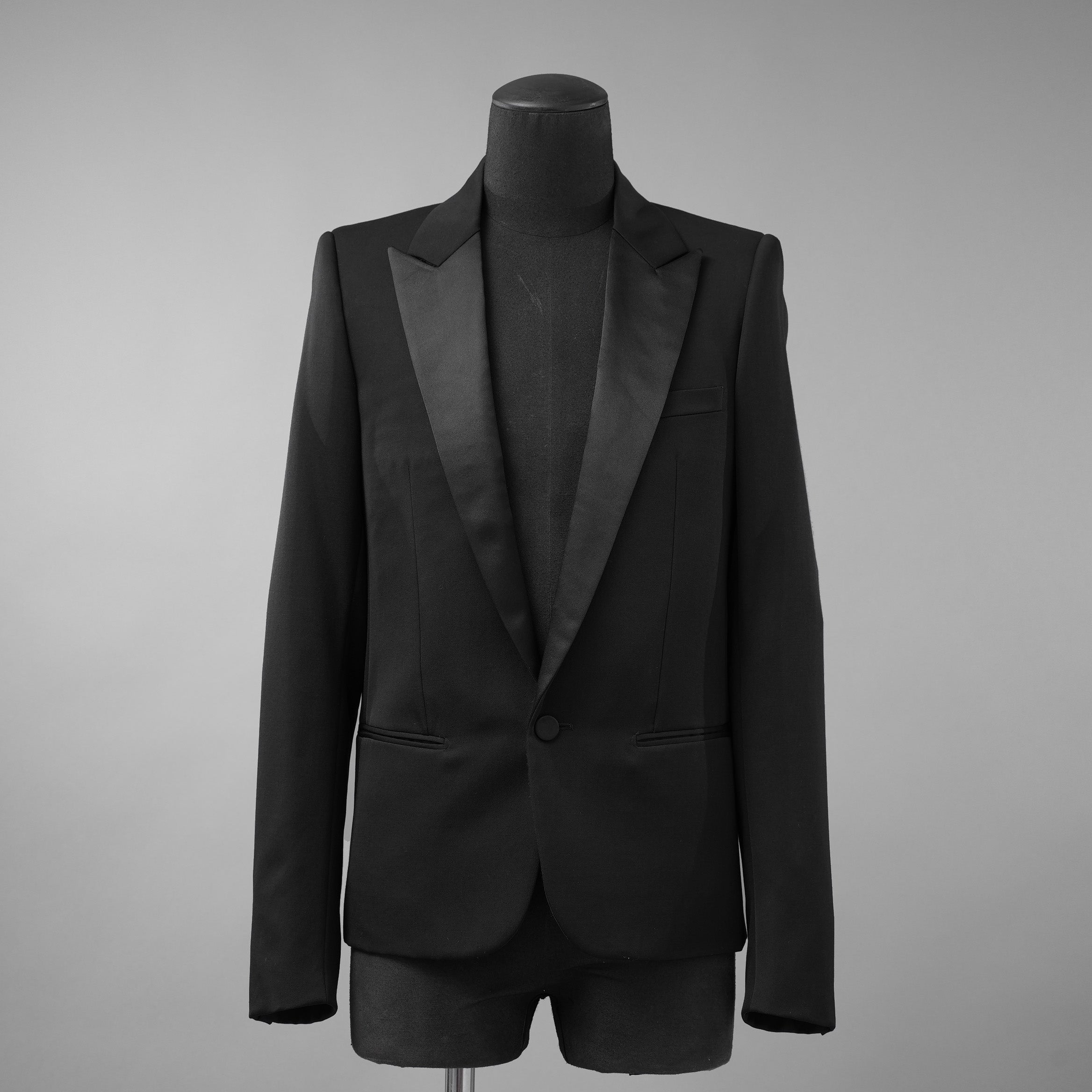 07awディオールオムDior hommeバージンウール ツイルスラックス44黒