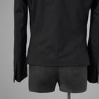 新品 kiryuyrik キリュウキリュウ / 25SS Short Jacket ショートジャケット アウター / KT-HJ06-102 / size M (BLACK) 123010-alm