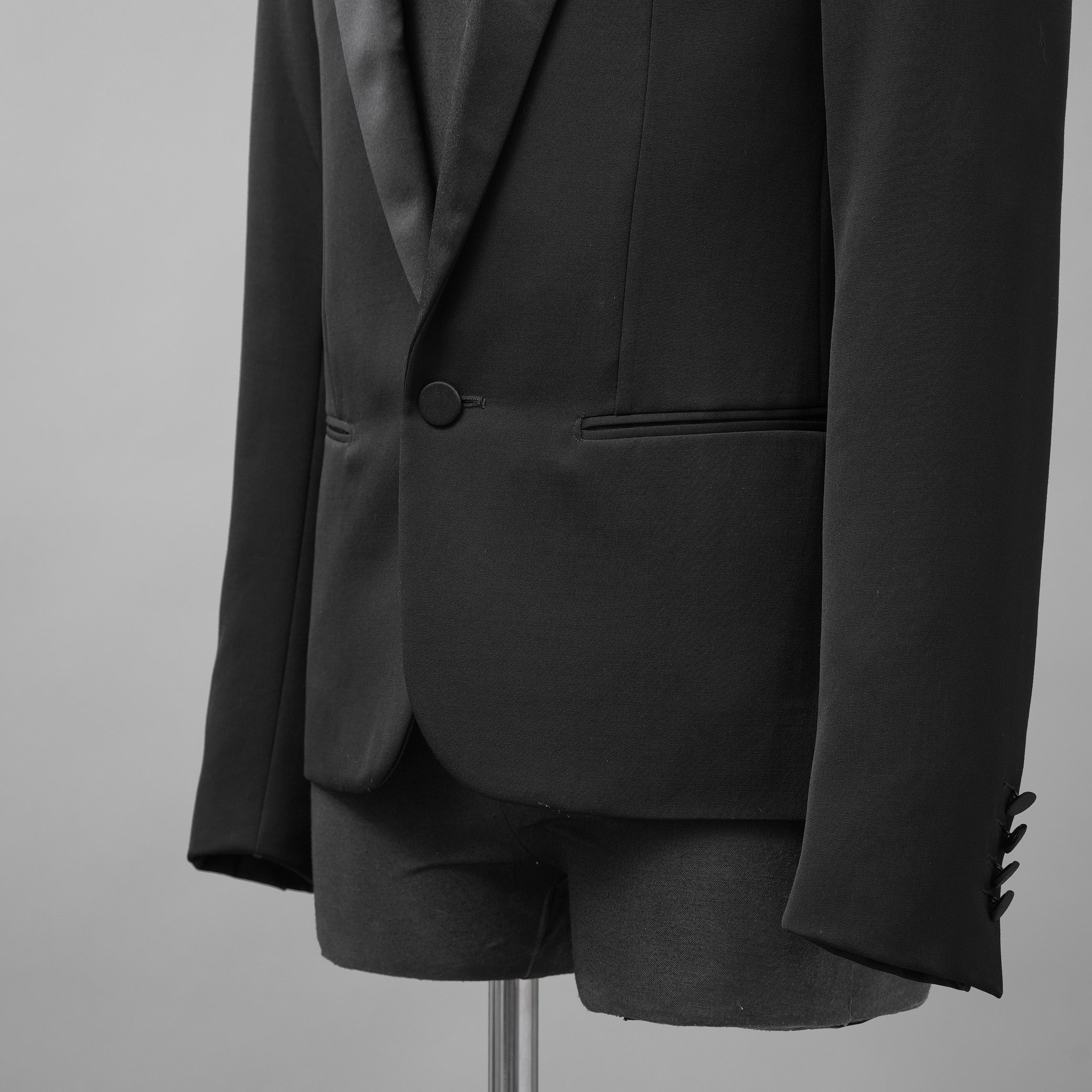 Dior homme ディオールオム / 06AWエディ スリマン期 タキシード スモーキング ジャケット/ ウール / 6HH2021806 / size 44 （BLACK）
