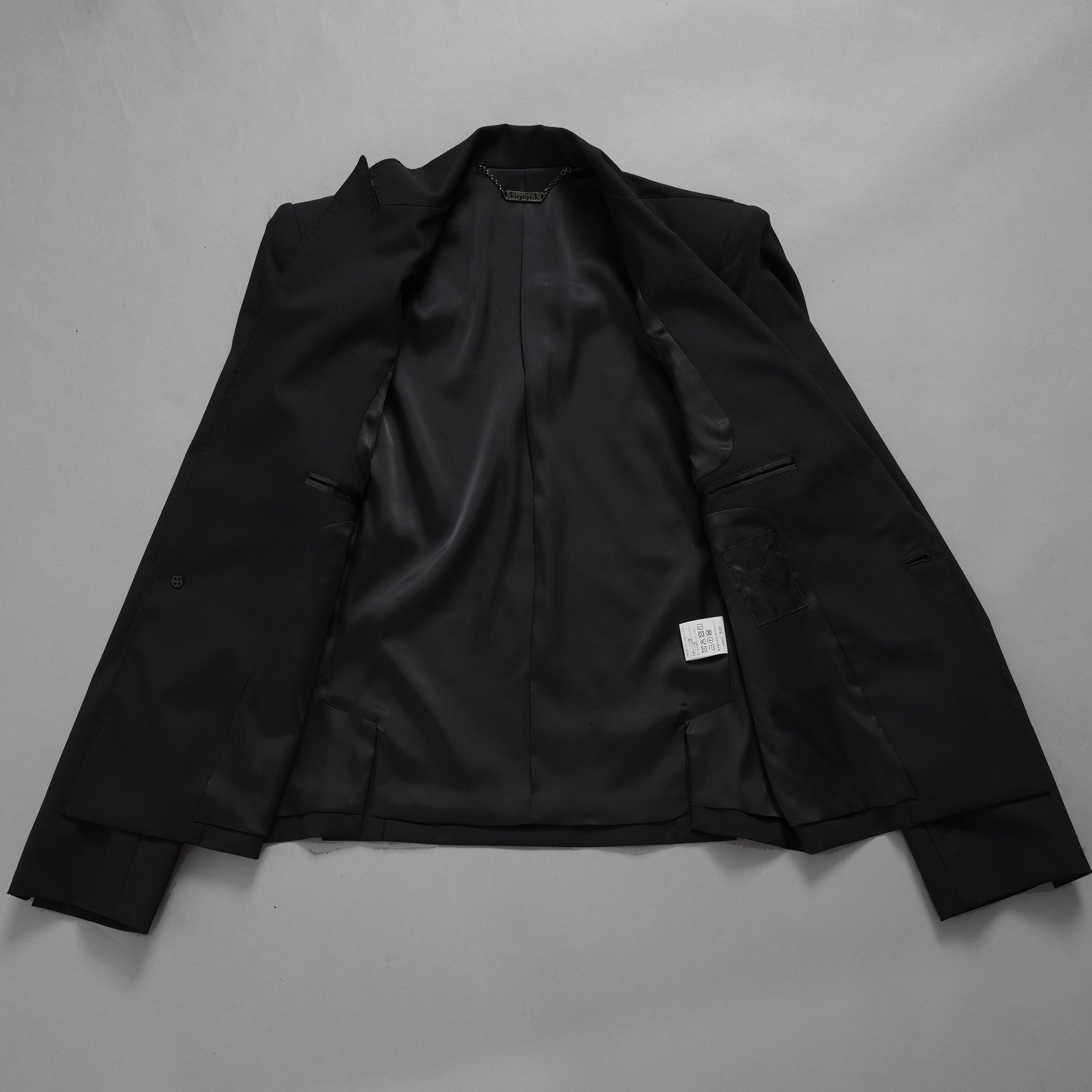 新品 kiryuyrik キリュウキリュウ / 25SS Short Jacket ショートジャケット アウター / KT-HJ06-102 / size M (BLACK) 123010-alm