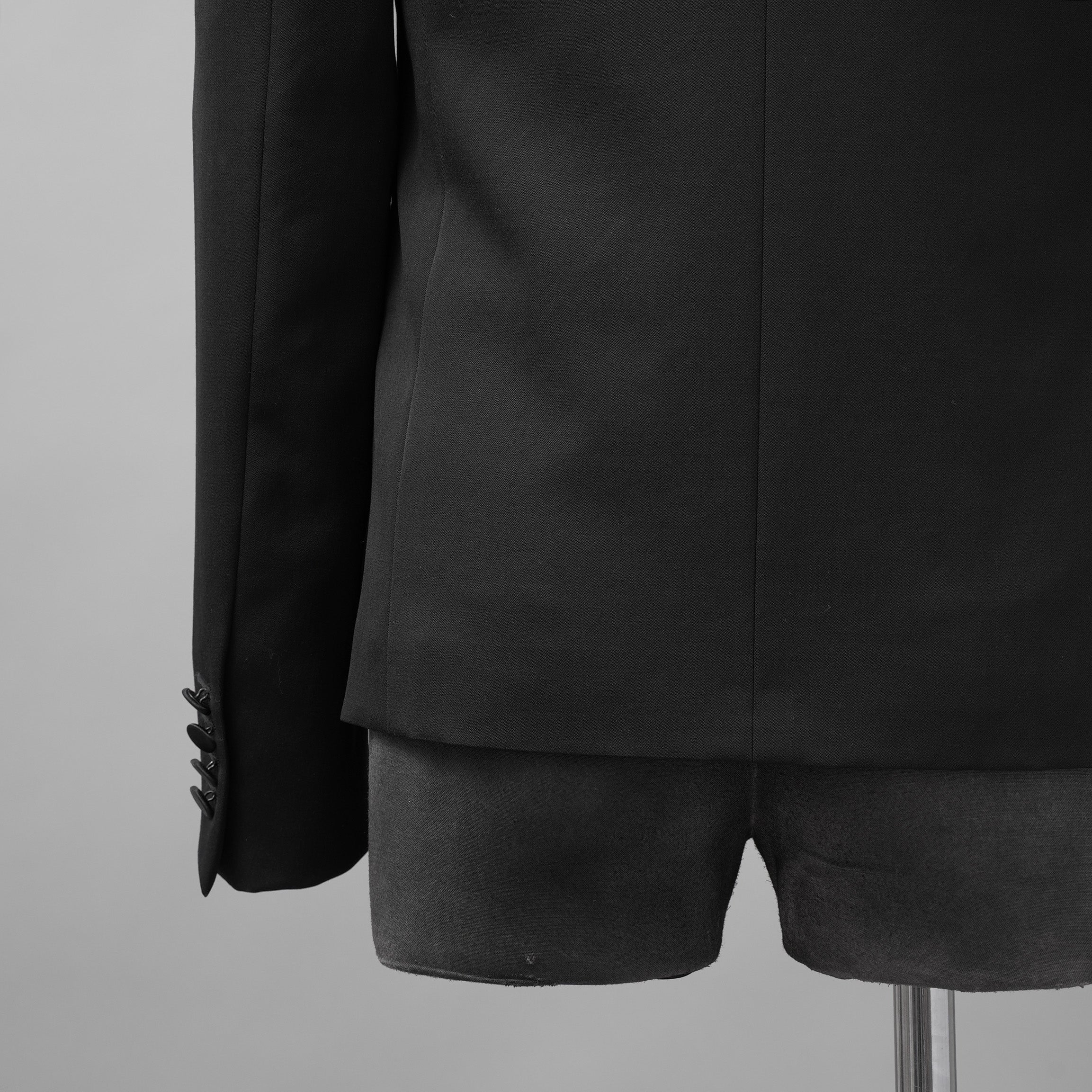Dior homme ディオールオム / 06AWエディ スリマン期 タキシード スモーキング ジャケット/ ウール / 6HH2021806 / size 44 （BLACK）