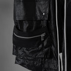 A.F ARTEFACT エーエフアーティファクト / 美品 25SS AIRY CRINKLE NYLON ZIP CARGO SHORTS エアリー クリンクル ナイロン ジップ カーゴ ショーツ パンツ / ag-13053-1 / size 2 (BLACK) 352047-uen