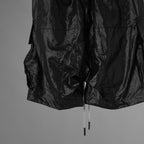 A.F ARTEFACT エーエフアーティファクト / 美品 25SS AIRY CRINKLE NYLON ZIP CARGO SHORTS エアリー クリンクル ナイロン ジップ カーゴ ショーツ パンツ / ag-13053-1 / size 2 (BLACK) 352047-uen