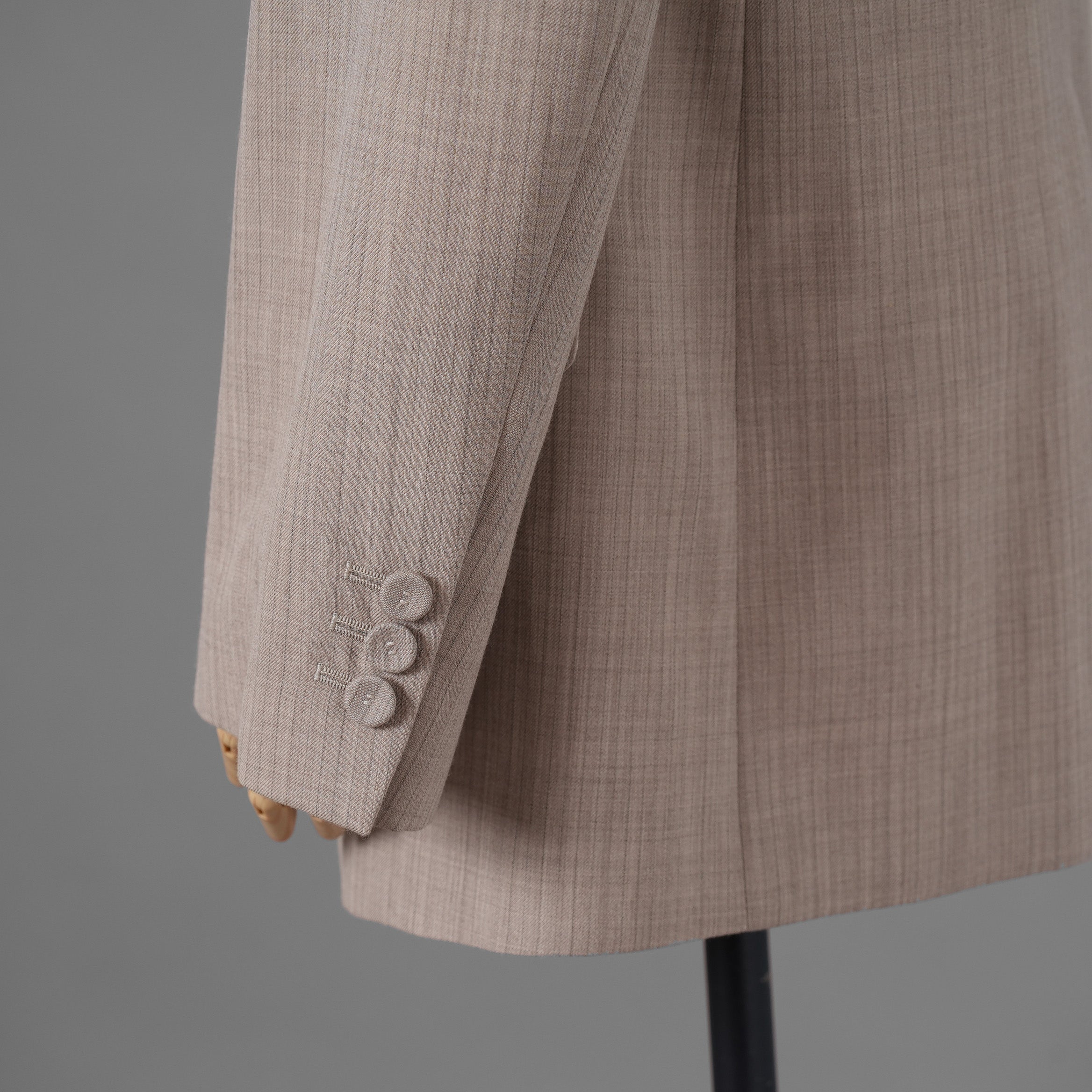 FENDI フェンディ / 美品 23AW ベージュ フランネルブレザー ジャケット パンツ セットアップ / FJ7450 AM3P / FR6511 AM3P / size 40 (BEIGE) レディース 352045-izm