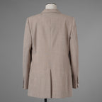 FENDI フェンディ / 美品 23AW ベージュ フランネルブレザー ジャケット パンツ セットアップ / FJ7450 AM3P / FR6511 AM3P / size 40 (BEIGE) レディース 352045-izm