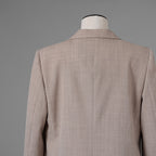 FENDI フェンディ / 美品 23AW ベージュ フランネルブレザー ジャケット パンツ セットアップ / FJ7450 AM3P / FR6511 AM3P / size 40 (BEIGE) レディース 352045-izm
