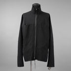新品 m.a + エムエークロス / 25AW zipped tall collar shirt jacket / ジャケット / H252DZ/P / LWV / size 54 (BLACK)