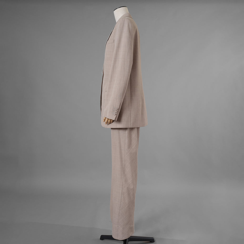 FENDI フェンディ / 美品 23AW ベージュ フランネルブレザー ジャケット パンツ セットアップ / FJ7450 AM3P / FR6511 AM3P / size 40 (BEIGE) レディース 352045-izm
