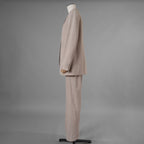FENDI フェンディ / 美品 23AW ベージュ フランネルブレザー ジャケット パンツ セットアップ / FJ7450 AM3P / FR6511 AM3P / size 40 (BEIGE) レディース 352045-izm
