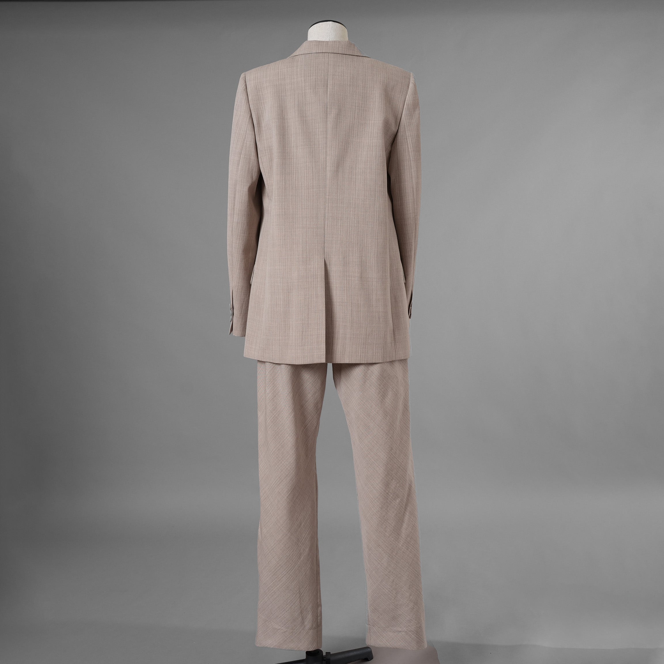 FENDI フェンディ / 美品 23AW ベージュ フランネルブレザー ジャケット パンツ セットアップ / FJ7450 AM3P / FR6511 AM3P / size 40 (BEIGE) レディース 352045-izm