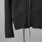 新品 m.a + エムエークロス / 25AW zipped tall collar shirt jacket / ジャケット / H252DZ/P / LWV / size 54 (BLACK)