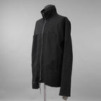 新品 m.a + エムエークロス / 25AW zipped tall collar shirt jacket / ジャケット / H252DZ/P / LWV / size 54 (BLACK)