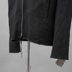 新品 m.a + エムエークロス / 25AW zipped tall collar shirt jacket / ジャケット / H252DZ/P / LWV / size 54 (BLACK)