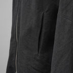 新品 m.a + エムエークロス / 25AW zipped tall collar shirt jacket / ジャケット / H252DZ/P / LWV / size 54 (BLACK)