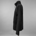 新品 m.a + エムエークロス / 25AW zipped tall collar shirt jacket / ジャケット / H252DZ/P / LWV / size 54 (BLACK)