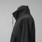 新品 m.a + エムエークロス / 25AW zipped tall collar shirt jacket / ジャケット / H252DZ/P / LWV / size 54 (BLACK)