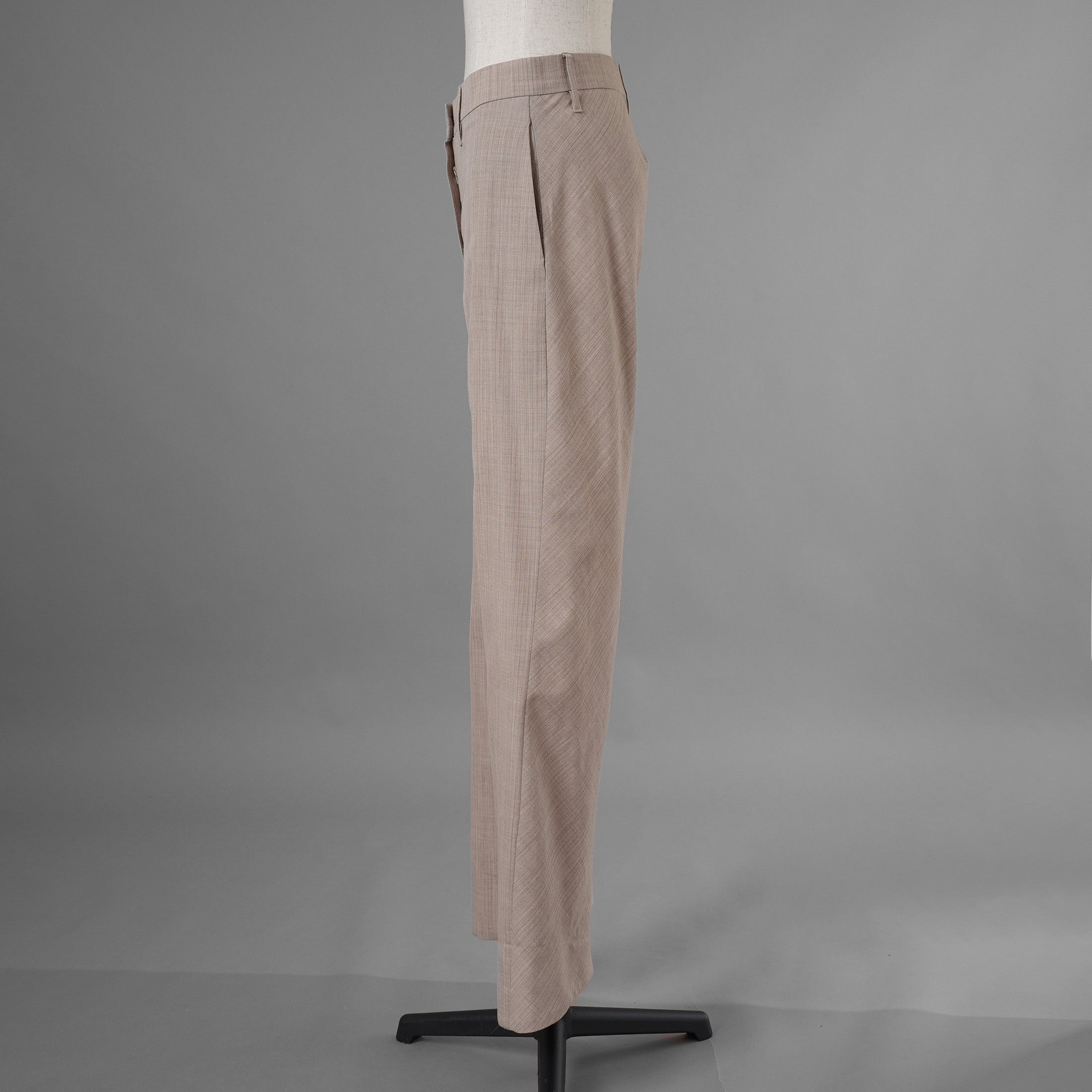 FENDI フェンディ / 美品 23AW ベージュ フランネルブレザー ジャケット パンツ セットアップ / FJ7450 AM3P / FR6511 AM3P / size 40 (BEIGE) レディース 352045-izm