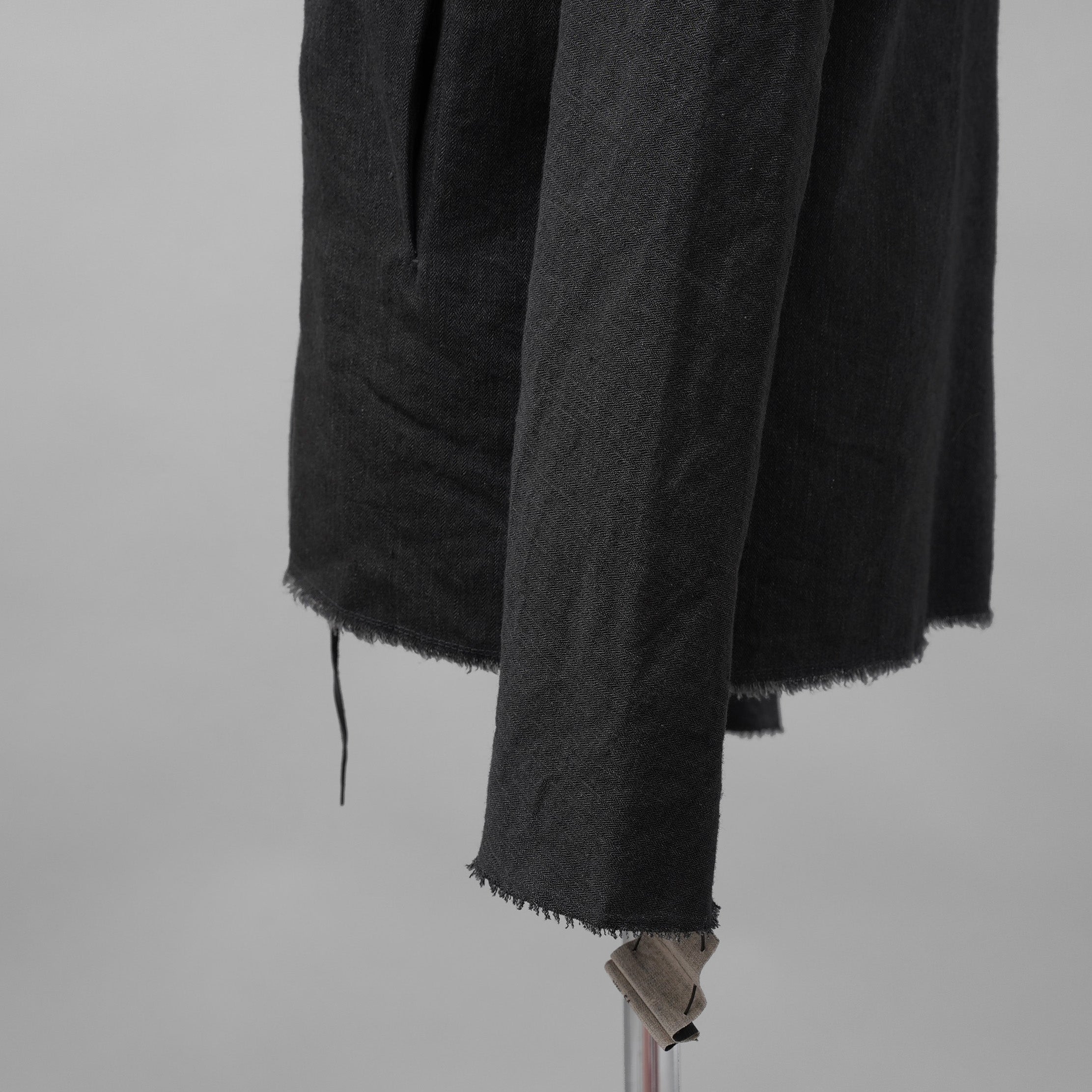 新品 m.a + エムエークロス / 25AW zipped tall collar shirt jacket / ジャケット / H252DZ/P / LWV / size 54 (BLACK)