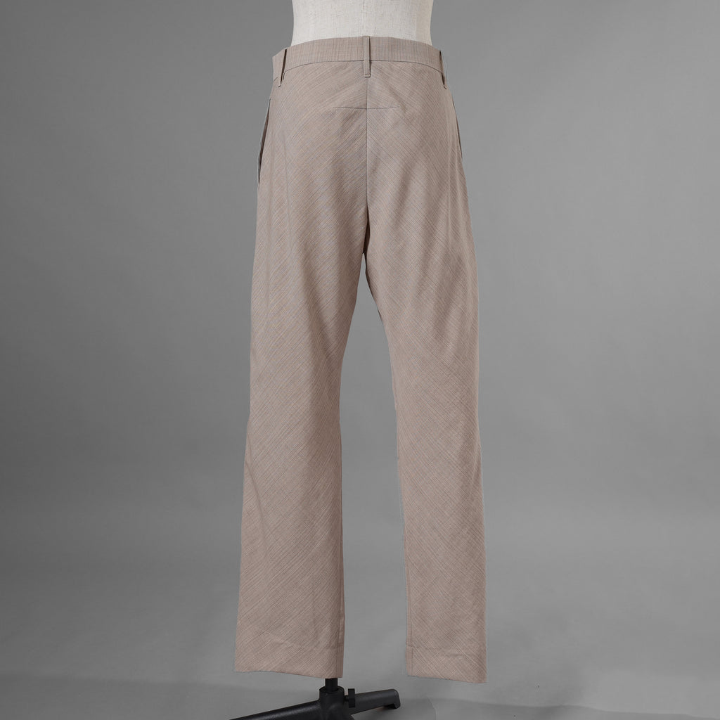 FENDI フェンディ / 美品 23AW ベージュ フランネルブレザー ジャケット パンツ セットアップ / FJ7450 AM3P / FR6511 AM3P / size 40 (BEIGE) レディース 352045-izm