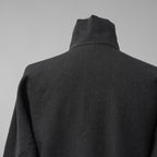 新品 m.a + エムエークロス / 25AW zipped tall collar shirt jacket / ジャケット / H252DZ/P / LWV / size 54 (BLACK)