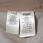 FENDI フェンディ / 美品 23AW ベージュ フランネルブレザー ジャケット パンツ セットアップ / FJ7450 AM3P / FR6511 AM3P / size 40 (BEIGE) レディース 352045-izm