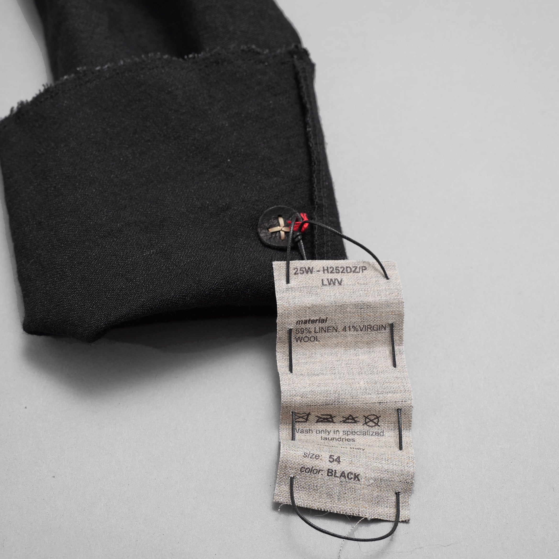 新品 m.a + エムエークロス / 25AW zipped tall collar shirt jacket / ジャケット / H252DZ/P / LWV / size 54 (BLACK)