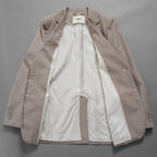 FENDI フェンディ / 美品 23AW ベージュ フランネルブレザー ジャケット パンツ セットアップ / FJ7450 AM3P / FR6511 AM3P / size 40 (BEIGE) レディース 352045-izm