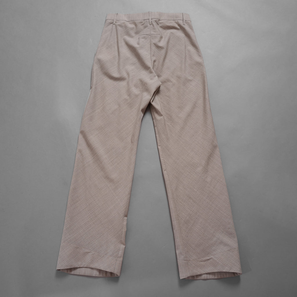 FENDI フェンディ / 美品 23AW ベージュ フランネルブレザー ジャケット パンツ セットアップ / FJ7450 AM3P / FR6511 AM3P / size 40 (BEIGE) レディース 352045-izm