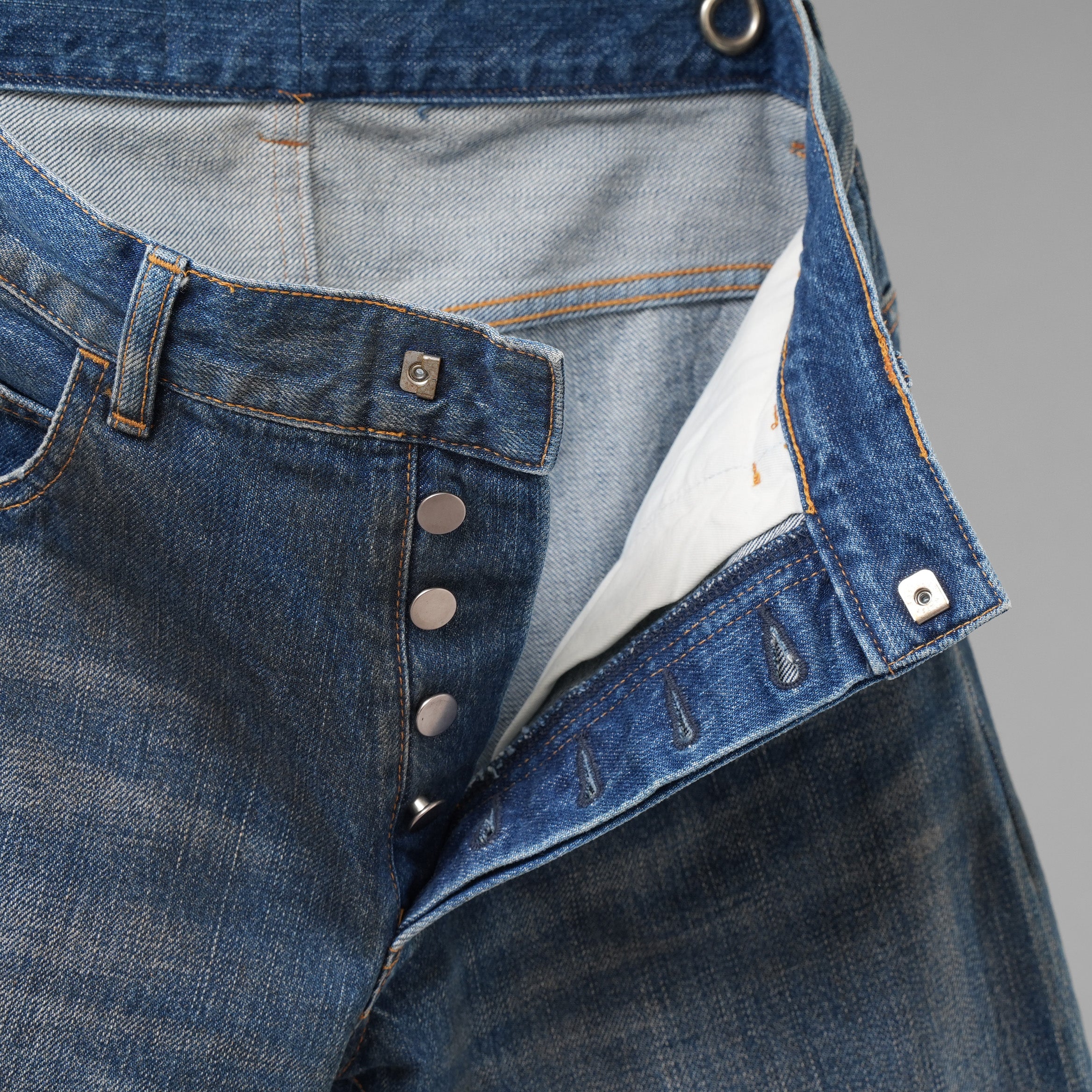 BALMAIN HOMME バルマン / 加工 バナナデニム パンツ / T598 C311 / size 29 (INDIGO)