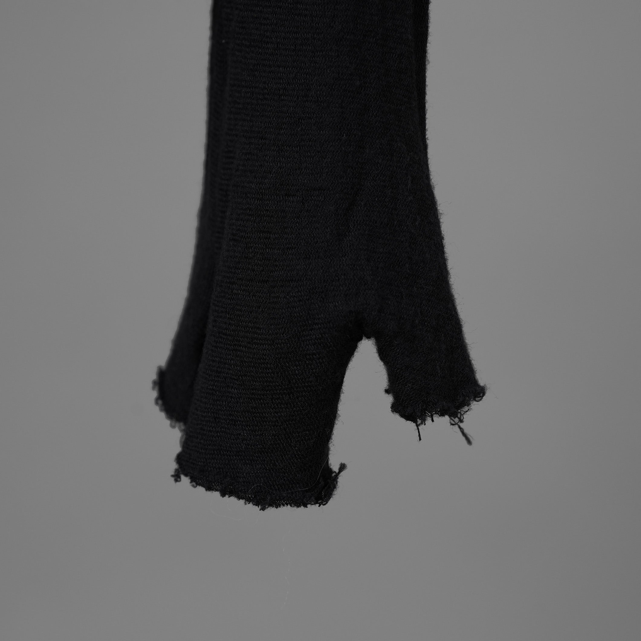 Leon Emanuel Blanck レオンエマニュエルブランク / 20AW Distortion Fitted Long Sleeve / Cotton Cashmere Knit / コットンカシミア 長袖 ニット / DIS-LT-03 / size 48 (BLACK) 352052-uen