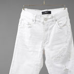 AMIRI アミリ / MX1 クラッシュ加工 スキニー パンツ / size 28 (WHITE)