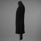 Leon Emanuel Blanck レオンエマニュエルブランク / 20AW Distortion Fitted Long Sleeve / Cotton Cashmere Knit / コットンカシミア 長袖 ニット / DIS-LT-03 / size 48 (BLACK) 352052-uen