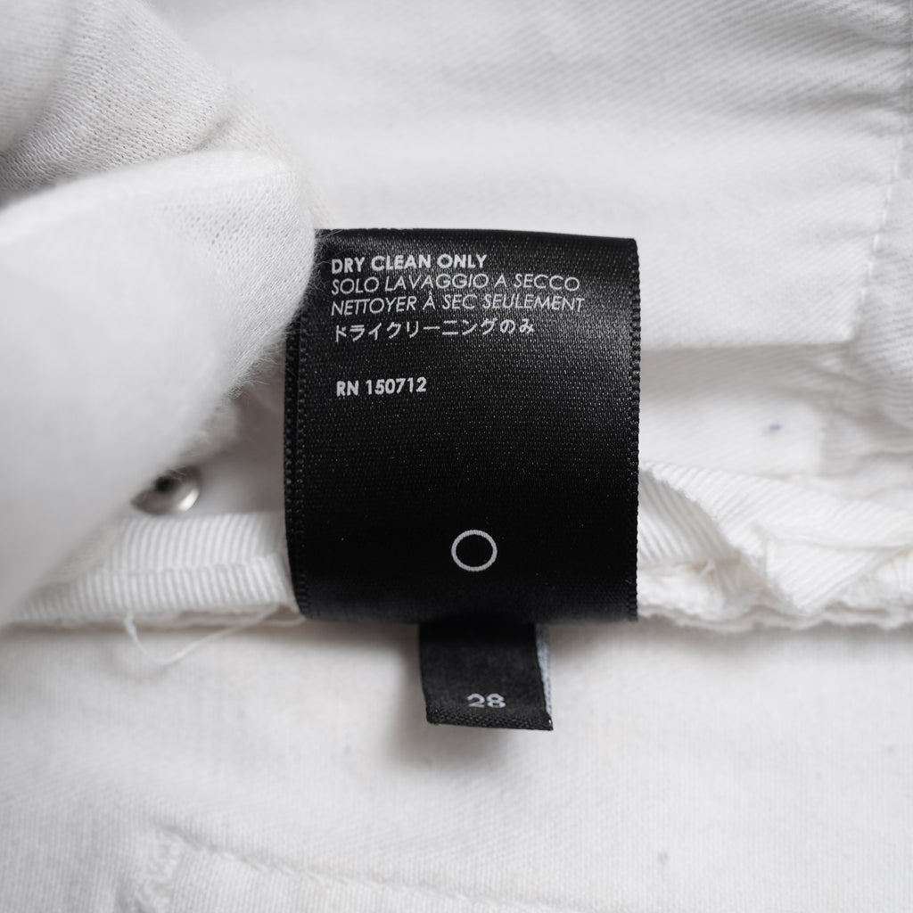 AMIRI アミリ / MX1 クラッシュ加工 スキニー パンツ / size 28 (WHITE)