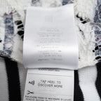 VALENTINO ヴァレンティノ / 21SS レースパネル ストライプ セーター  / WB3KC24I6HR_0AN / size M (WHITE×BLACK) レディース