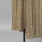 FENDI フェンディ /美品 20SS Belted Draped Pleated Printed Silk-Chiffon Midi Dress ベルト付き プリント シルクシフォン ミディドレス ワンピース/ FDA651 A5XF / size 40 (OLIVE GREEN) レディース