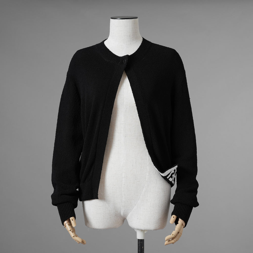 FENDI フェンディ / 美品 レーヨン ニット カーディガン / FZC990 ARVB / size 40 (BLACK） レディース 352049-izm